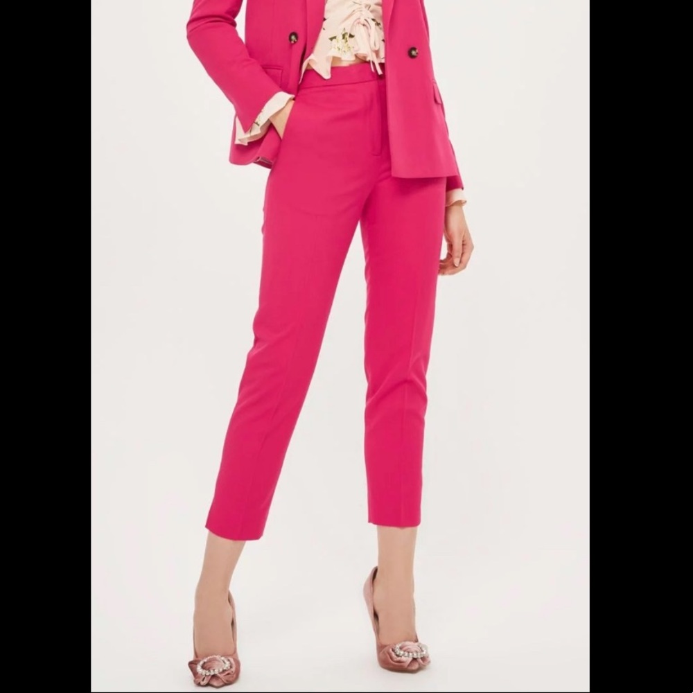 Topshop Pink Suit Pants